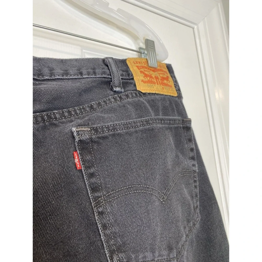 Levis‎ Men's 505 Dark Denim Jeans Black Size 40 30 Fit 38 X 28